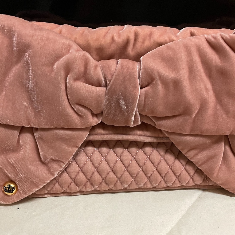 Bird by Juicy Couture Pink Velvet Clutch